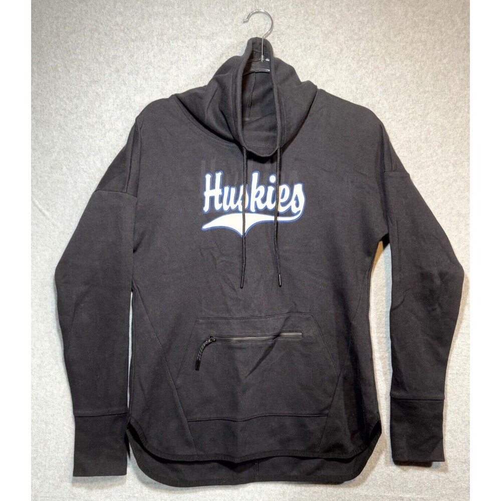 Sport-Tek Hoodie Womens Small Black Cotton Washington Huskies Football Team Logo